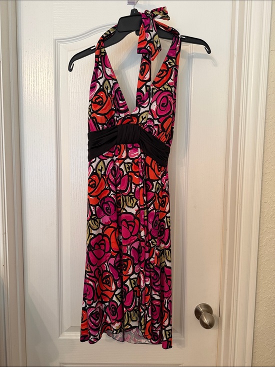 Speechless Dresses & Skirts - Speechless BOHO Halter Floral Print Dress in Pink & Orange